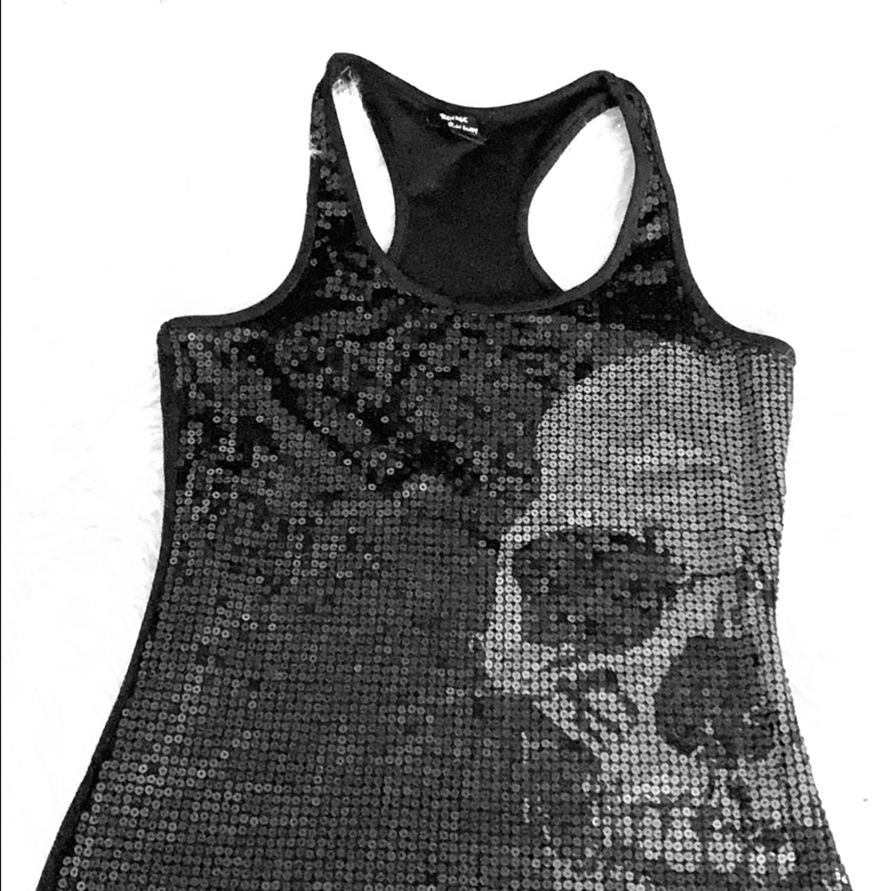 NWOT Teenage Runaway Sz S skeleton tank top
